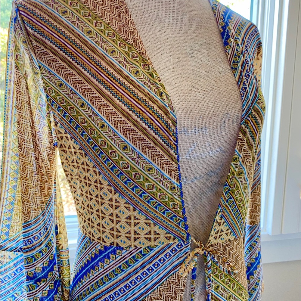 Sheer Duster Jacket in Gorgeous Pattern
